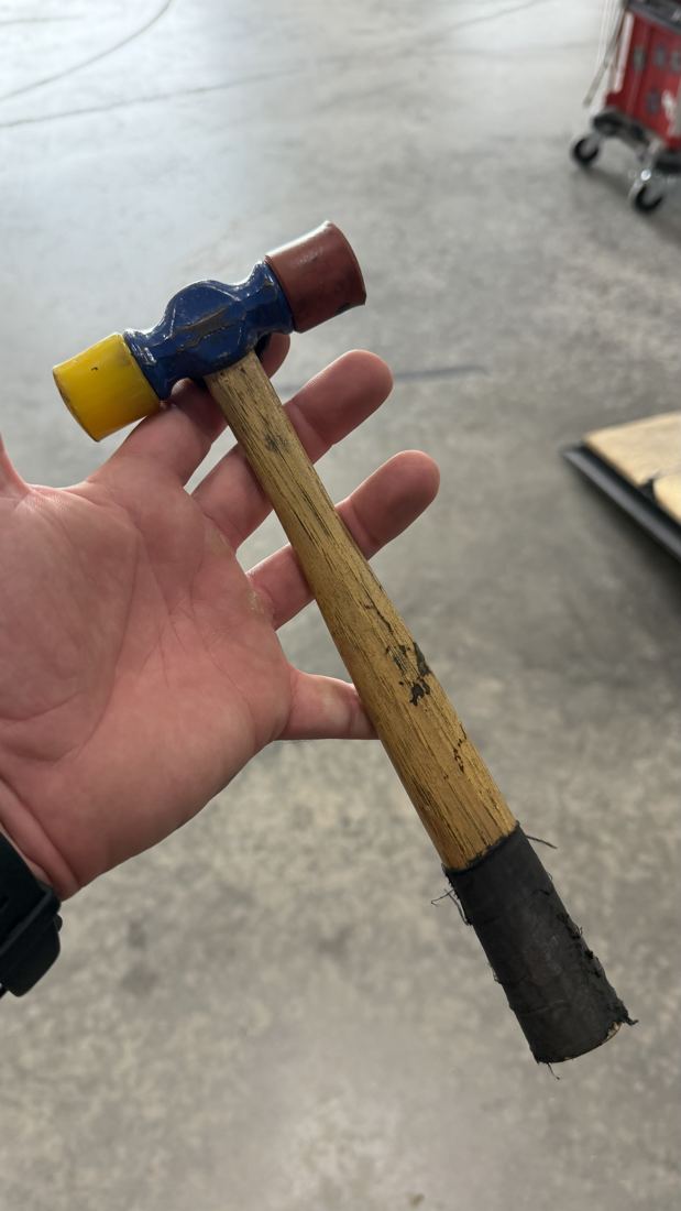 Vaughan Hammer in use at our shop