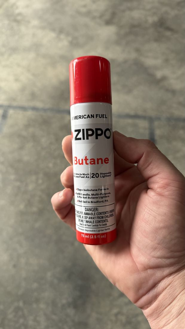 Butane Refill Canisters in use at our shop